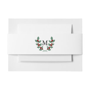 The Monogram Berry Bush Wedding Collection Invitation Belly Band
