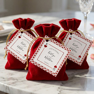 The Monogram Playing Card Wedding Collection Favour Tags