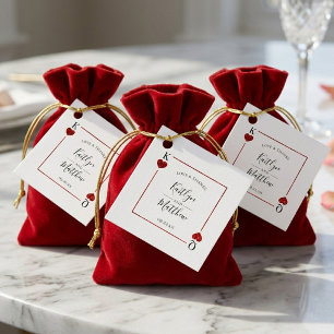 The Monogram Playing Card Wedding Collection Favour Tags