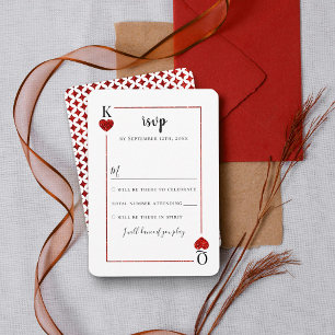 The Monogram Playing Card Wedding Collection RSVP
