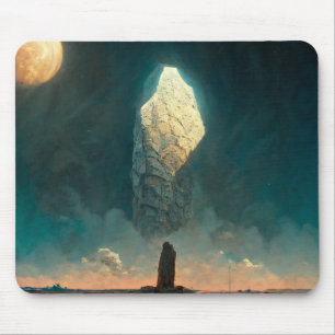 The Monolith 3 Fantasy Sci-Fi Mouse Pad