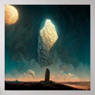 The Monolith 3 Fantasy Sci-Fi Poster