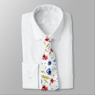 The Monster at the End of This Story Pattern Tie