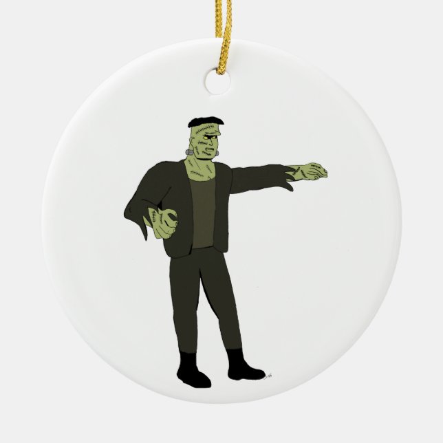 The Monster  Ceramic Tree Decoration (Front)