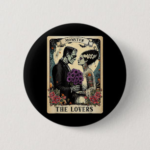 The Monster Frankenstein And Bride The Lovers Taro 6 Cm Round Badge