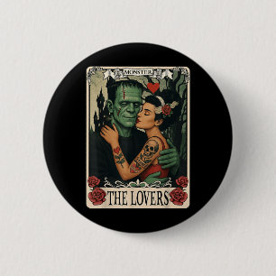 The Monster Frankenstein And Bride The Lovers Taro 6 Cm Round Badge