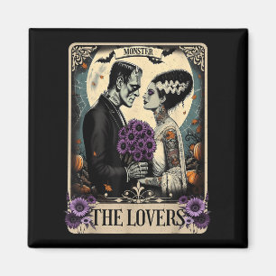 The Monster Frankenstein And Bride The Lovers Taro Magnet