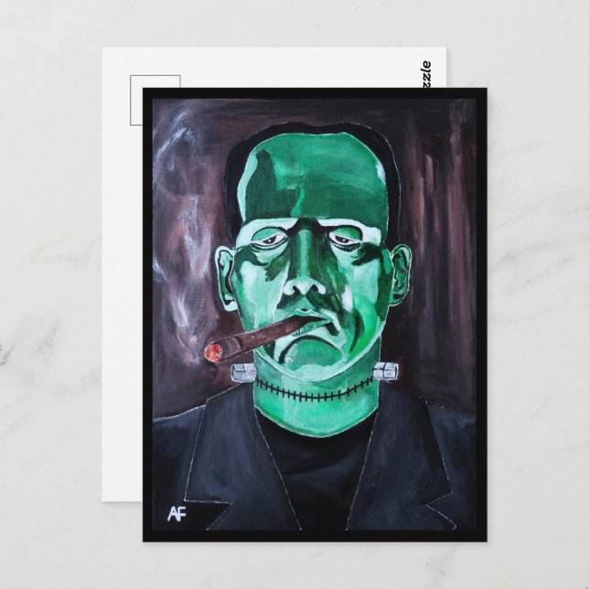 The Monster Painting by Alfred Fox Collectible Postcard (Front/Back)