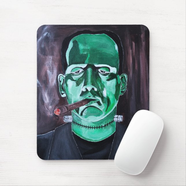 The Monster Painting by Alfred Fox Mouse Pad (With Mouse)