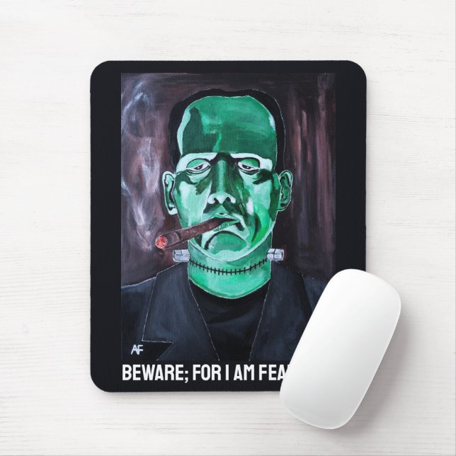 The Monster Painting by Alfred Fox Mouse Pad (With Mouse)