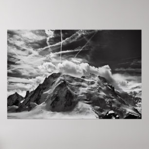 The Mont Blanc du Tacul seen from the Aiguille du Poster