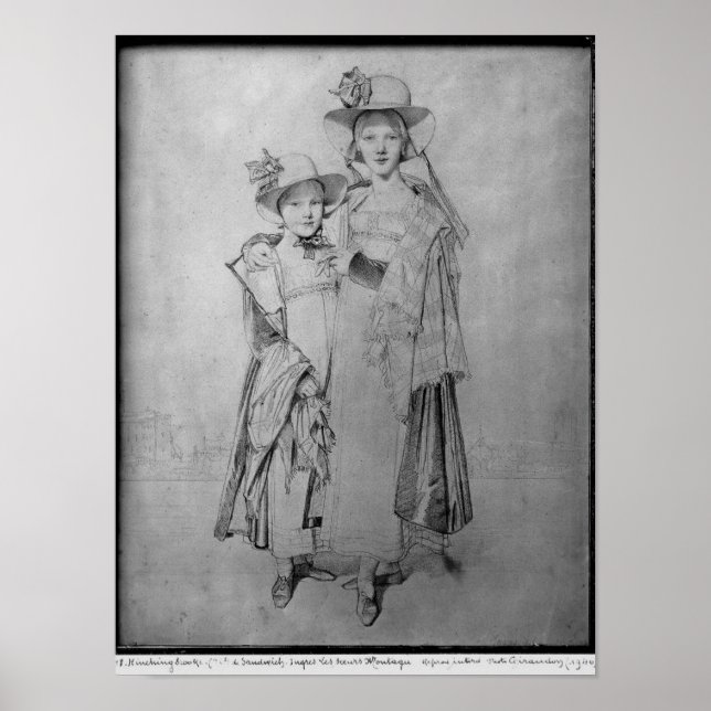 The Montagu Sisters in Rome, 1815 Poster (Front)