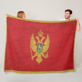 The Montenegro Flag - A Tapestry of Montenegrin Fleece Blanket