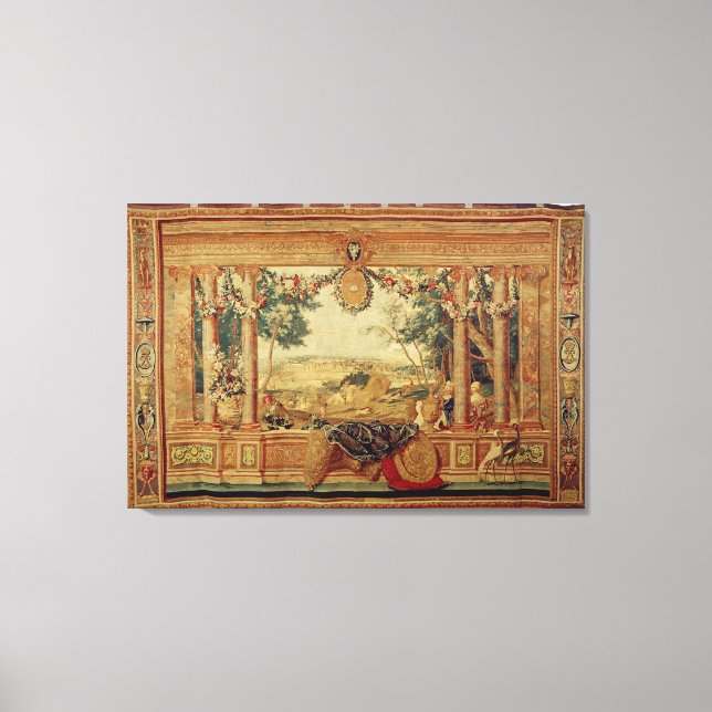 The Month of June/ Chateau of Fontainebleau Canvas Print (Front)