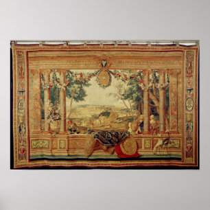 The Month of June/ Chateau of Fontainebleau Poster