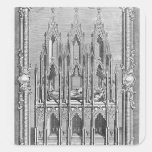 The Monument of Edward II Square Sticker