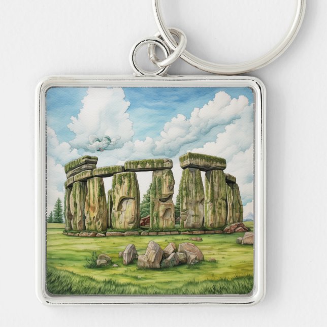 The Monumental Stones of Stonehenge #2 Key Ring (Front)