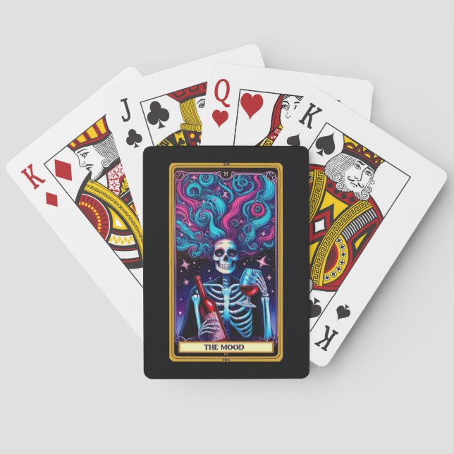The Mood Skeleton Tarot Poker Cards (Back)