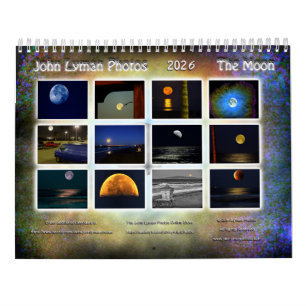 The Moon 2026 Photo Calendar