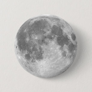 The Moon 6 Cm Round Badge