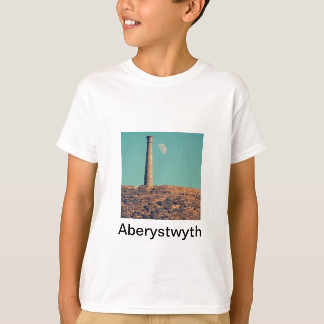 The Moon and a Tower: Aberystwyth T-Shirt (Front)
