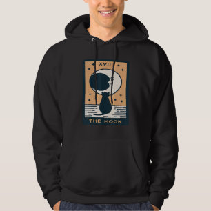 The Moon Cat Tarot Card Mystical Cards  Occult Mag Hoodie