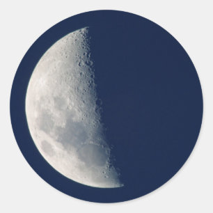 The Moon From Howick, Kwazulu-Natal Classic Round Sticker