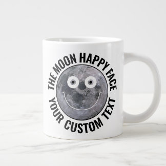 The Moon Happy Face Personalized Custom Giant Mug
