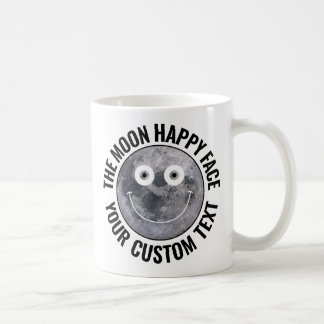 The Moon Happy Face Personalized Large Custom Mug