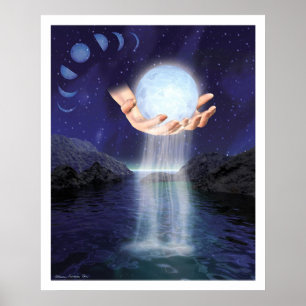 The Moon in  Her Hands Poster