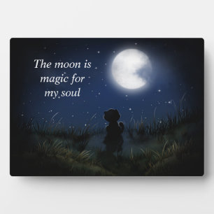 The Moon Is Magic Plaque
