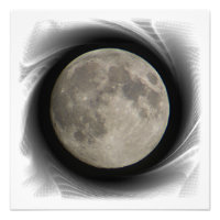 The moon, la lune, la luna, the moon poster