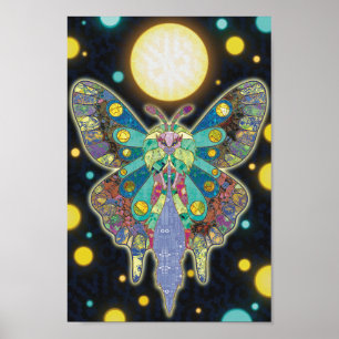 The Moon Moth Spirit Poster