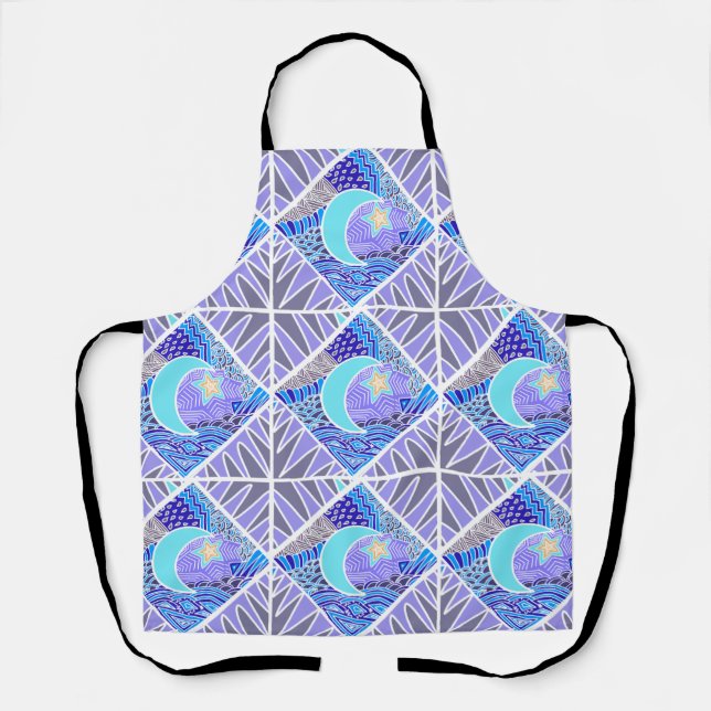 The moon pattern apron (Front)