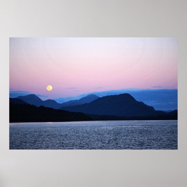 The Moon Sets on Fire Lake 36 x 24 Poster (Front)