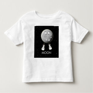 The Moon & Stars in Space Toddler T-Shirt