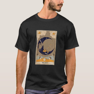 The Moon Tarot Card, Audacity Skeleton Tarot Card T-Shirt