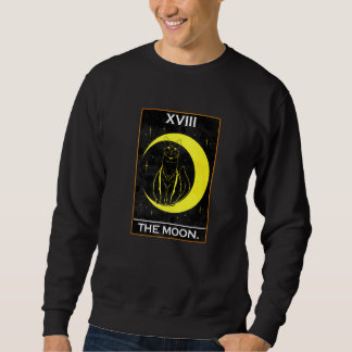 The Moon Tarot Card With Cat Sweatshirt
