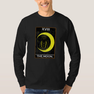 The Moon Tarot Card With Cat T-Shirt