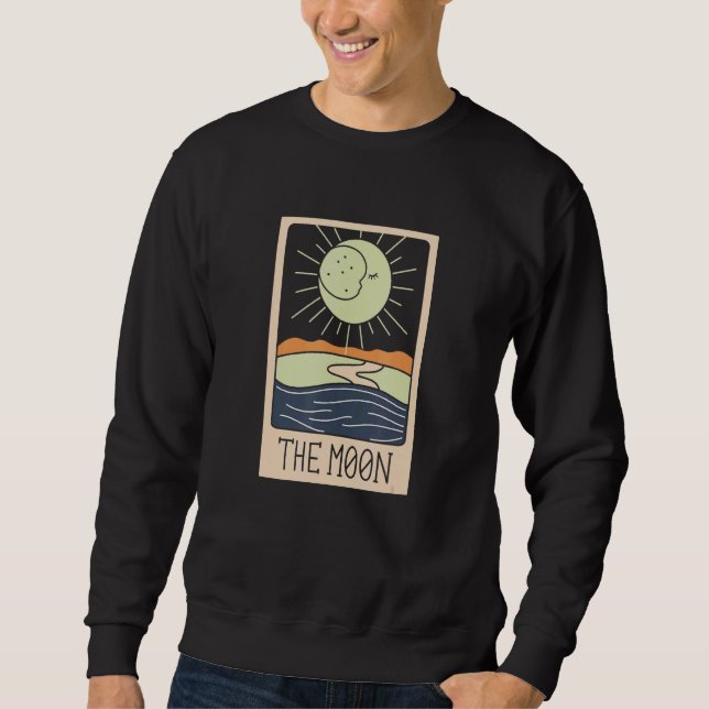 The Moon Tarot Pagan Wicca Witch Sweatshirt (Front)