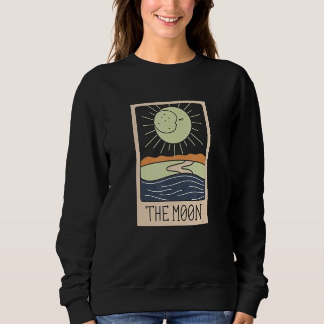 The Moon Tarot Pagan Wicca Witch Sweatshirt (Front)