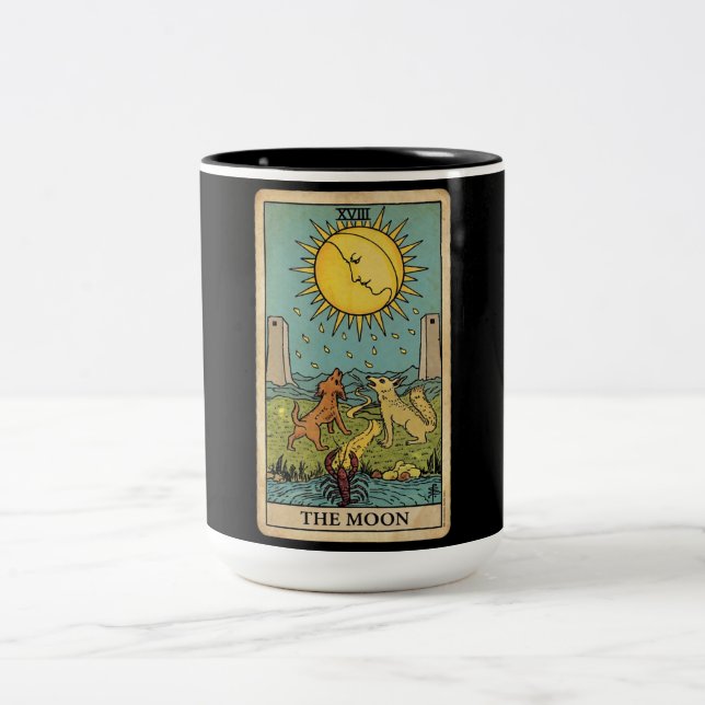 The Moon Tarot Two-Tone Coffee Mug (Center)