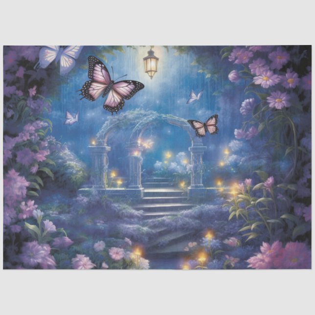 The Moonlight Butterfly Series Design 10 Tissue Paper (Front)