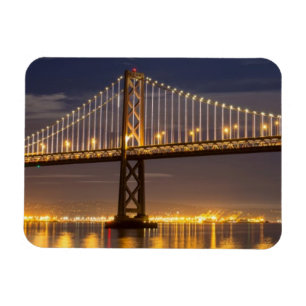 The moonrise tonight over the Bay Bridge Magnet