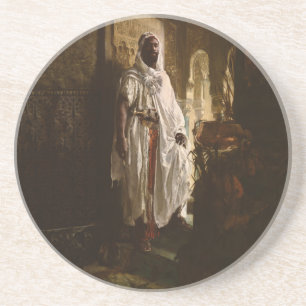 The Moorish Chief African Art Coaster