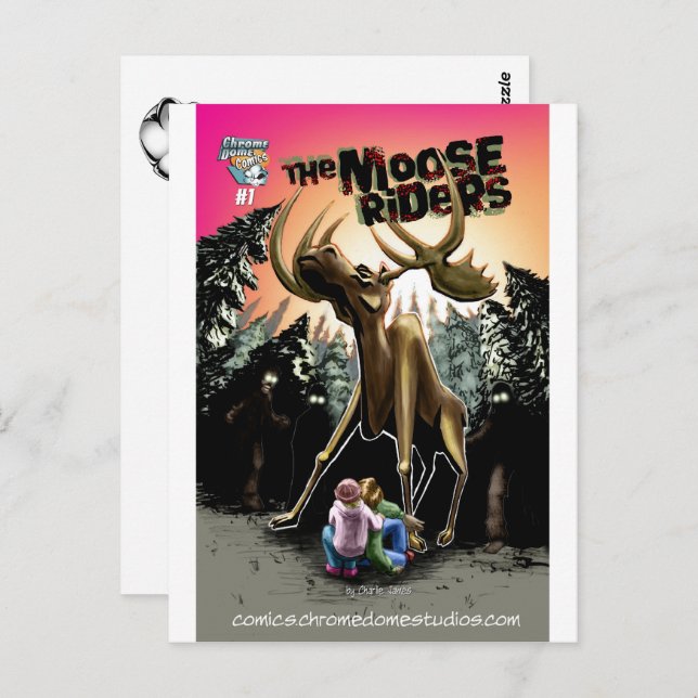 The Moose Riders #1 Postcard (Front/Back)