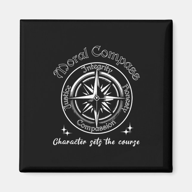 The Moral Comp  Magnet (Front)