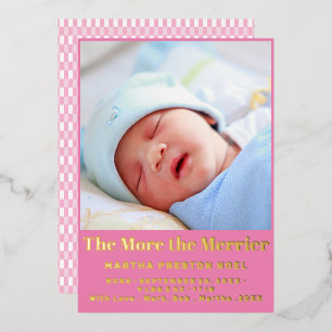 The More the Merrier 2 Photo New Baby Gold