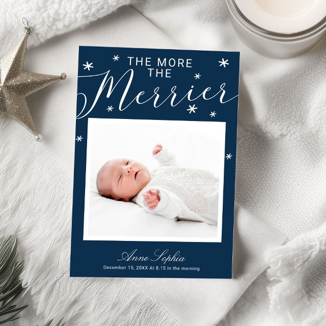 The More The Merrier Christmas Birth Announcement (Creator Uploaded)