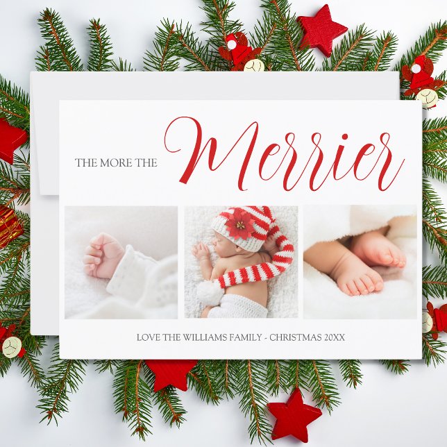 The More The Merrier Christmas Birth Announcement (Creator Uploaded)